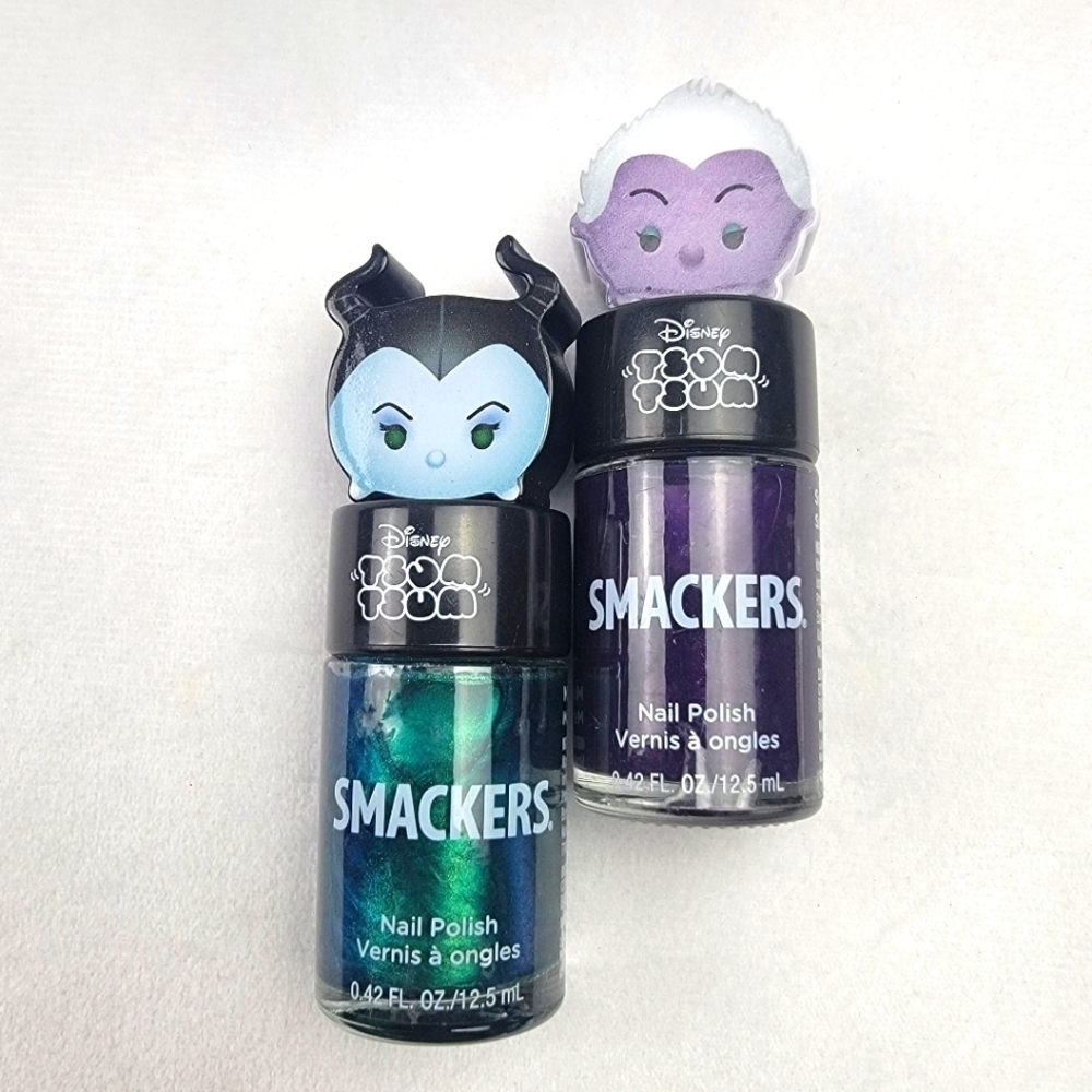 NWOT Disney Tsum Tsum mistress of evil and sorceress of the sea nail polish